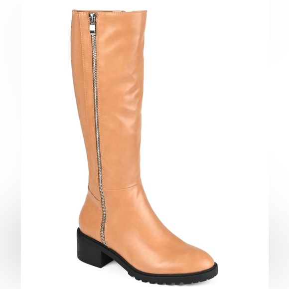 Journee Collection Shoes - Journee Collection Women's Morgaan Extra Wide Calf Tan Knee High Boots NWT 8XWC